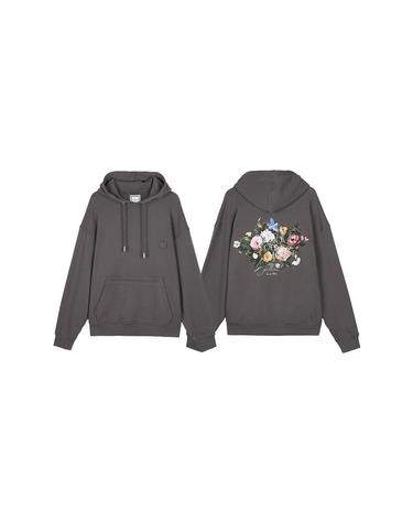 WOOYOUNGMIFW25 남성 플라워 백로고 후드 W253TS36 731G