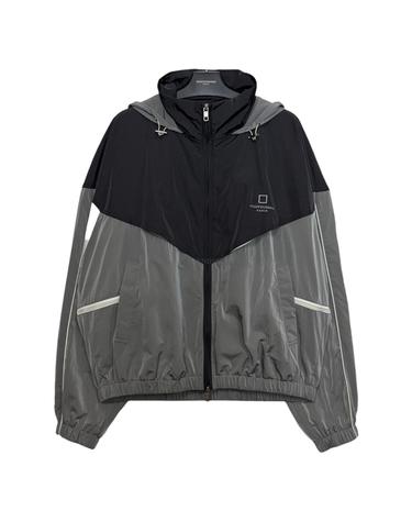 26SS 우영미 그레이 컬러 블록 트랙 자켓 W261JP13959G