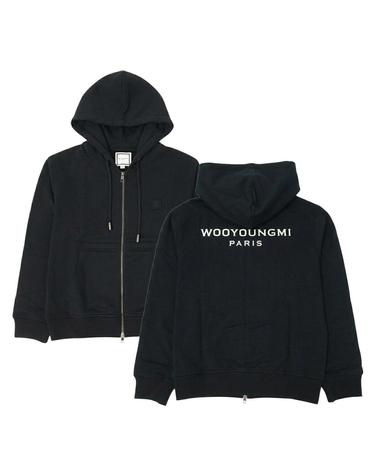우영미 백로고 남성 후드집업 W261TS47741B