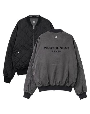 우영미 백로고 리버시블 MA1 큐프라 항공점퍼 W261JP07931G
