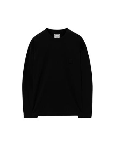 우영미 플라워 롱슬리브 티셔츠 블랙 25FW