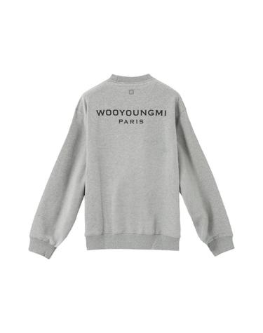 우영미 백로고 스웨트셔츠 그레이 24FW