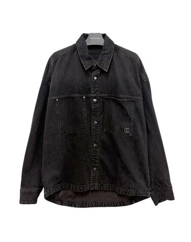 더팩토리25FW 우영미 포켓 디테일 데님 셔츠 자켓 블랙 W253SH23 982B