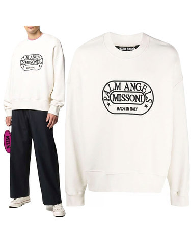 팜엔젤스 X Missoni 로고 스웨트셔츠 PMBA026F 21FLE015 0310