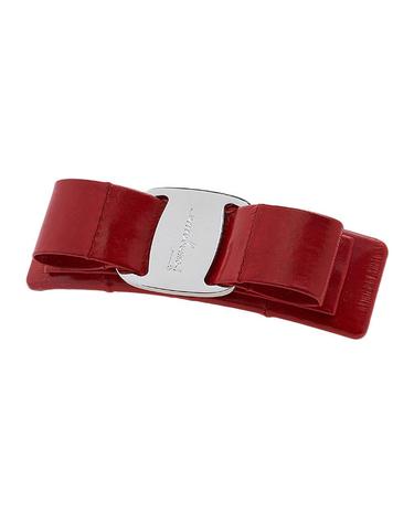 페라가모여성 레더 바라 헤어핀 34 0388 FLAME RED 0765267