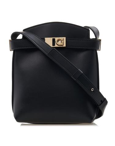 페라가모여성 허그 투톤 스마트폰 홀더 크로스 22 0650 NERO CALF 0770888