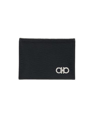 페라가모 페라가모SS26 남성 간치니 카드지갑 66 A062 NERO RED 0685948