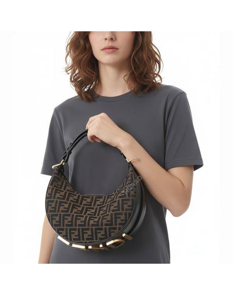 펜디 26SS Fendigraphy Small fabric hobo bag 8BR798 ALP3 F1I02 펜디그라피 스몰 패브릭 호보 백 F5ZZXX04806
