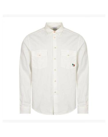 PAUL SMITH 폴스미스 뉴 지브라 로고 자수 캐주얼 핏 긴팔 셔츠 M2R 992X K21452 01