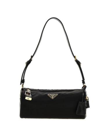 PRADA 프라다 자물쇠 미디엄 리나일론 및 가죽 숄더백 1BC233 2C8Q F0002