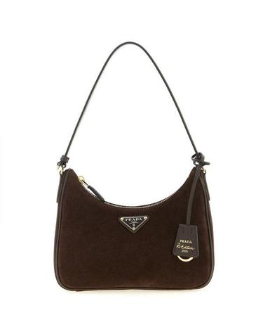 PRADA 프라다 26 리에디션 2005 스웨이드 미니백 1N204W 2G64 F0003
