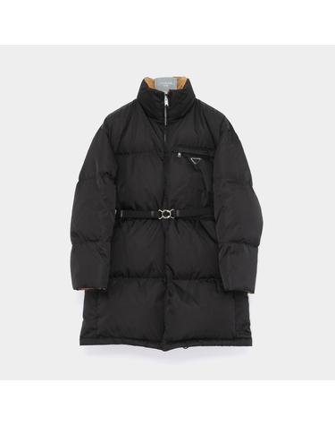 프라다 26FW 삼각로고 리나일론 벨티드 하이넥 롱패딩 여성 자켓 29D408 1WQ8 F0002