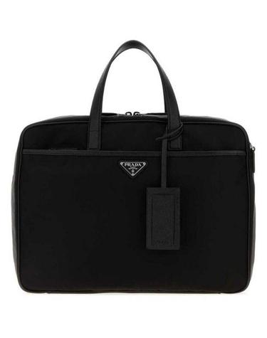 PRADA 프라다 26FW 리나일론 및 사피아노 가죽 브리프케이스 2VE029 2DMH F0002