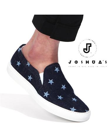 조슈아샌더스 10017M WHITE STAR 스타패턴 슬립온