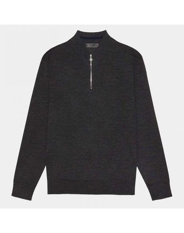 GFORE 지포어 V NECK MERINO WOOL SLIM FIT QRT ZIP SWEATER G4MS23S200DCH 남성 브이넥 메리노울 슬림핏 쿼터 집 스웨터