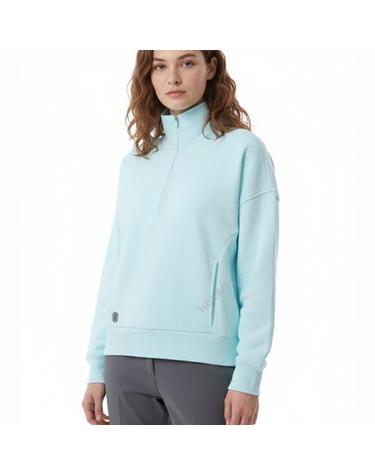 지포어 PRAY FRENCH TERRY QRT ZIP BOXY PULLOVER GLM000028DAYBREAK 여성 골프 투 프렌치 테리 쿼터 집 박시 풀오버