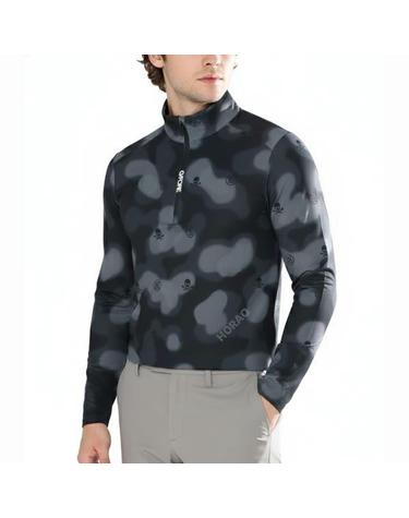 지포어 MENS BRUSHED BACK TECH 14 ZIP PULLOVER GMM000001ONYX BLUR CAMO 남성 브러쉬드 백 테크 쿼터 짚 풀오버