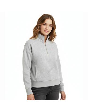 지포어 I HATE GOLF QUARTER ZIP PULLOVER G4LS23K920HGR 여성 아이 헤이트 골프 쿼터 짚 풀오버