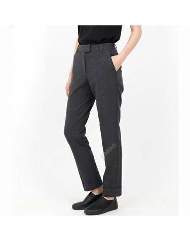 지포어 CUFFED GLEN PLAID STRETCH TROUSER G4LF23B145CHGR 여성 커프스 글렌 체크 무늬 스트레치 팬츠