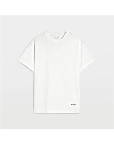 질샌더 로고패치 남성 반팔 티셔츠 J47GC0001 J45048 100