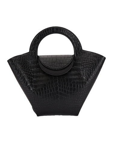 [명품] 보테가베네타 크로커다일 돌 백 블랙 658516 VA450 8425