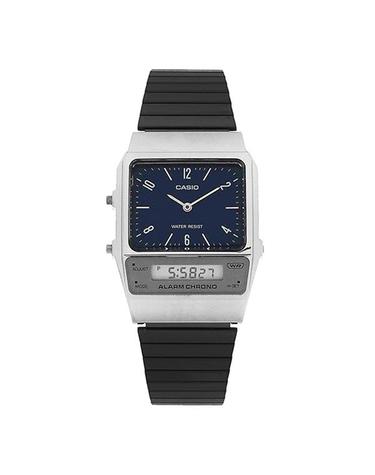 카시오남녀공용 Analog Digital Square 메탈 손목 시계AQ 800EB 2ADF