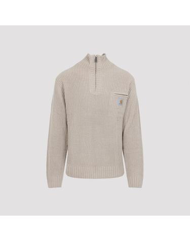 25FW 칼하트 WIP 디트로이트 하프 집 스웨터 I035398 2LPXX FLEUR DE SEL DOM