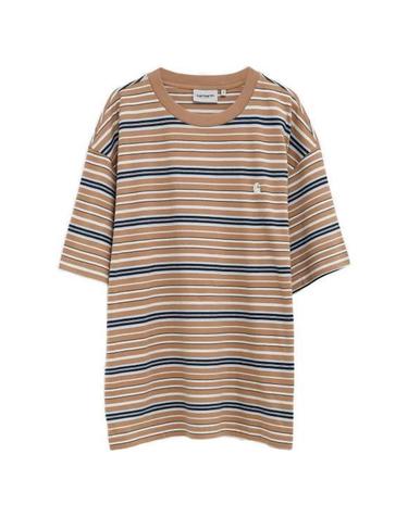 26SS 칼하트 WIP 반팔 티셔츠 I036186 3KZXX PEANUT DOM
