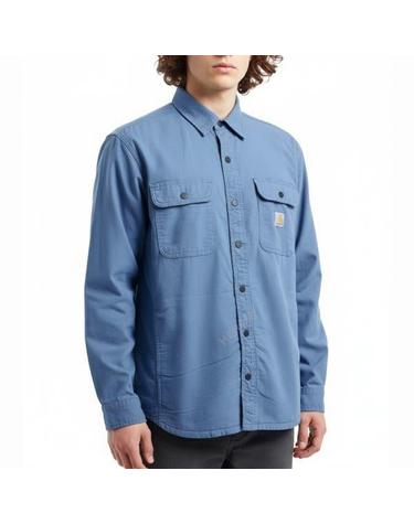 칼하트 Relaxed Fit Canvas FleeceLined Shirt Jac 105419 HG7 릴랙스 핏 캔버스 플리스 라인드 셔츠 자켓