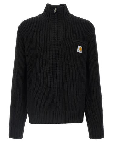 26FW 칼하트 WIP 디트로이트 하프 집 스웨터 I035398 89XX BLACK DOM
