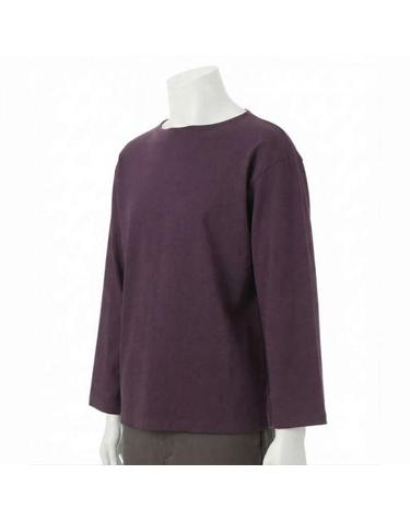 캡틴선샤인 26 Washi Tenjiku Boatneck PO KS26SCS13 VIOLET 와시 텐지쿠 보트넥 롱슬리브 폴로 셔츠