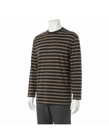 캡틴선샤인 26 Hard Twisted Stripe Jersey LS Tee KS26SCS07 BROWN WIDE STRIPE 하드 트위스티드 스트라이프 져지 롱 슬리브