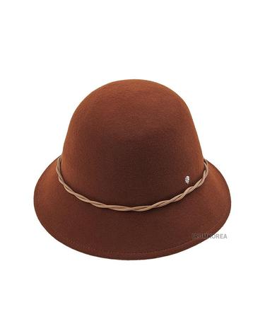 [헬렌 카민스키FW24 여성 헬레네 클로슈햇 HAT51844 DEEP CUOIO