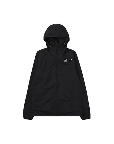 [명품] 26SS 꼼데가르송 X 까웨 로고 와펜 블랙 공용 후드 자켓 AZ J507 051 1