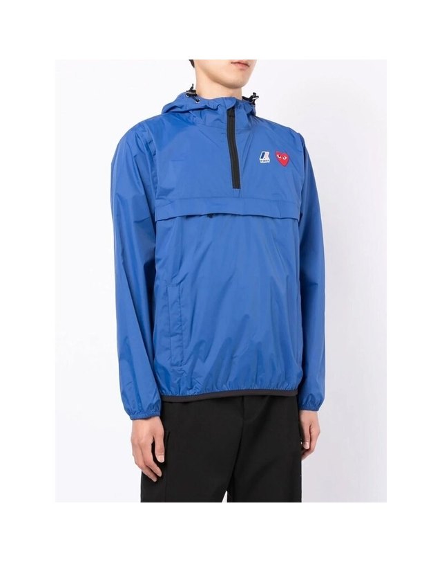 꼼데가르송 [명품] 꼼데가르송 X 까웨 아노락 자켓 AZ J502 051 2 블루 착용컷
