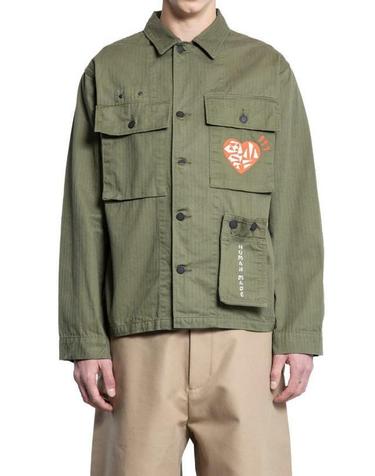 휴먼메이드 밀리터리 셔츠 HM29SH004 OLIVE DRAB