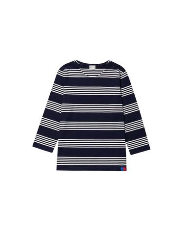 클래식 번들 스트라이프 티셔츠 네이비크림 CL03S4 NAVYCREAM