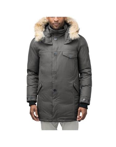19FW 노비스 JOHAN Crosshatch 스틸그레이 퍼후드파카