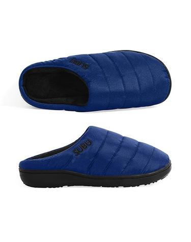 스부 슬리퍼 SUBU NAVY SB14 다운 기모 패딩 슬리퍼