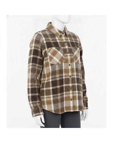 블랙다이아몬드 프로젝트 헤비 플란넬 셔츠 WOMENS Bark BrownOff White Plaid NAWAP744067