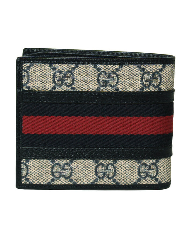 구찌 [명품] GUCCI 구찌 반지갑 597606 96IWN 4076남성 반지갑 진한 그레이 착용컷