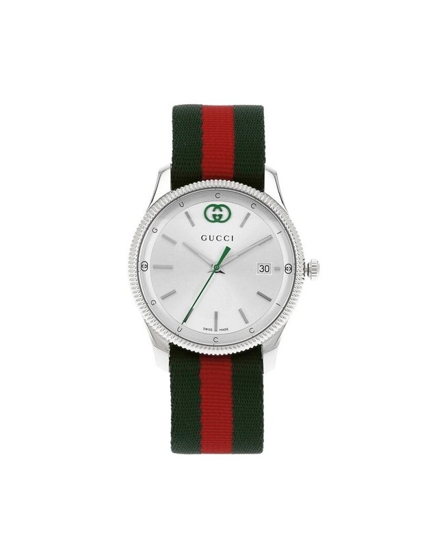 구찌 [명품] 구찌 YA1264236 공용 시계 그레이 착용컷