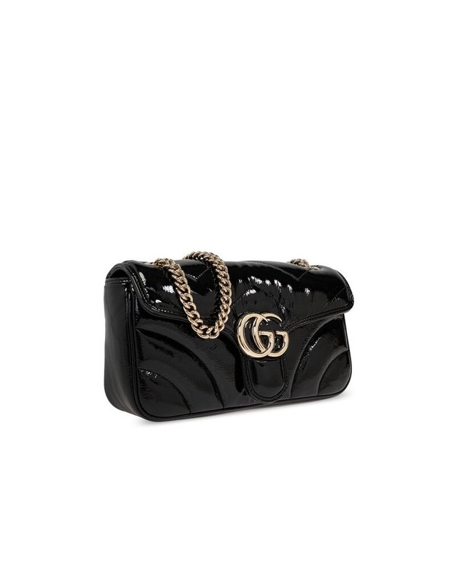 구찌 [명품] 구찌 GG 마몽 스몰 숄더백 443497 0AAA9 1000 카키 착용컷