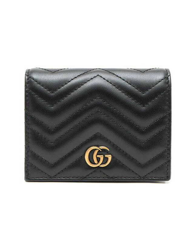 구찌 [명품]구찌 여성 GG 마몽트 카드 지갑 466492 DTD1T 1000 466492 DTD1T 1000 BLACK 착용컷