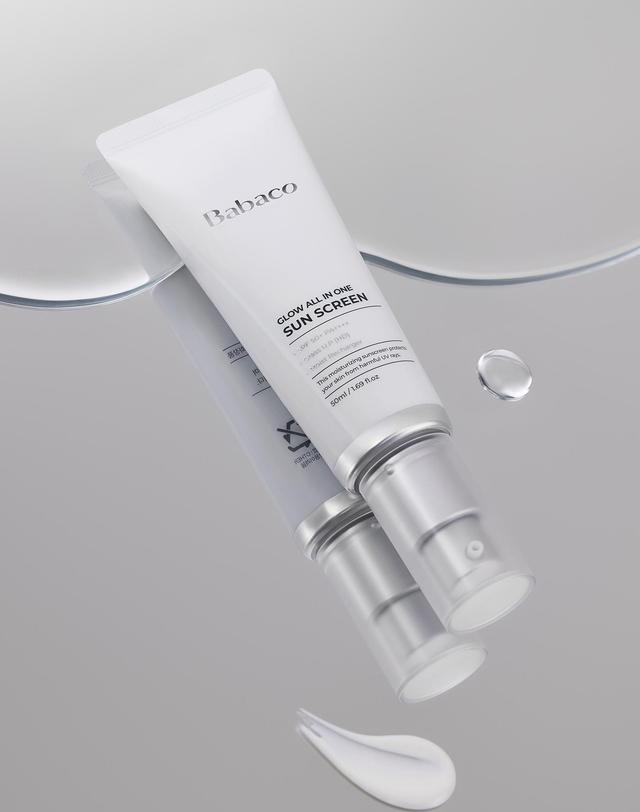 바바코 바바코 올인원 물광 선크림 50ml 착용컷