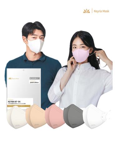 키리아 국내생산 KF94 새부리형 컬러 마스크 100매