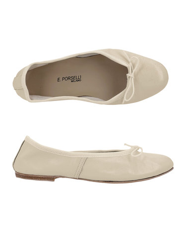 포셀리 플랫슈즈 BALLET LEATHER FLAT 95 BEIGE 발레 레더 플랫 95 여성플랫슈즈