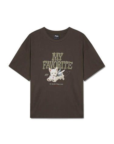 휠라 여성 MY Favorite Puppy 티셔츠 FS262RS01F022-217