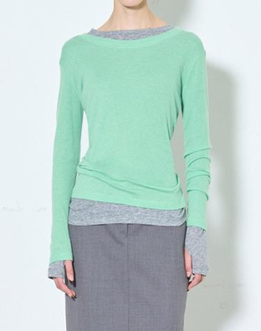 [MOMEN] Layering T- shirts - Mint_XMBAL3F911142