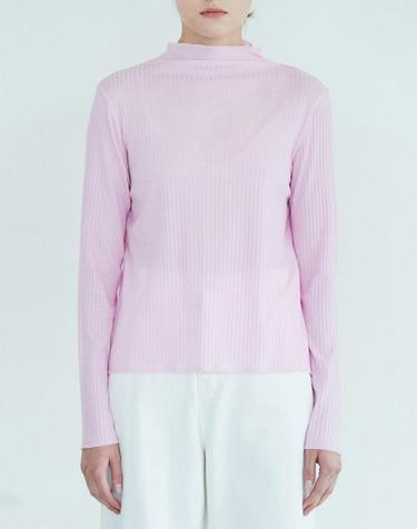 [MOMEN] Half Neck Color Top - Pink_XMCALYZA21112